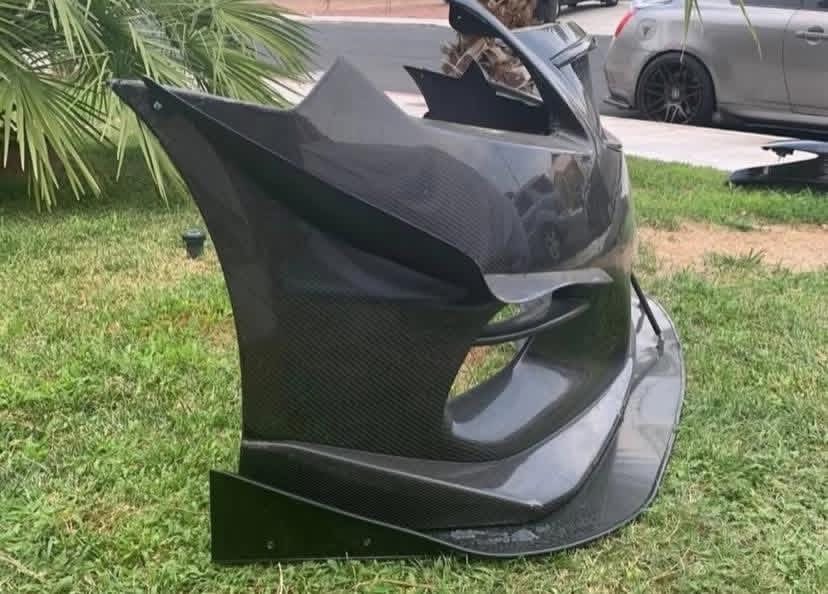 INFINITI COUPE VIS CARBON FIBER ZELLE BUMPER, CF CANARDS CF VIS GRILLE V1 - Image 3